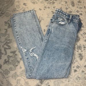 Distressed Mom Jeans